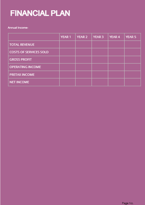 vending machine proposal template financial plan