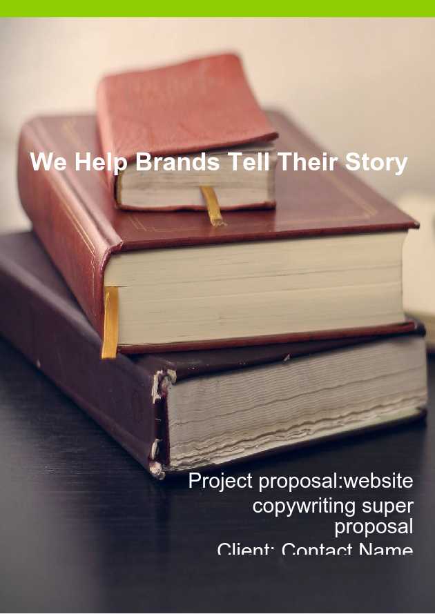 website copywriting proposal