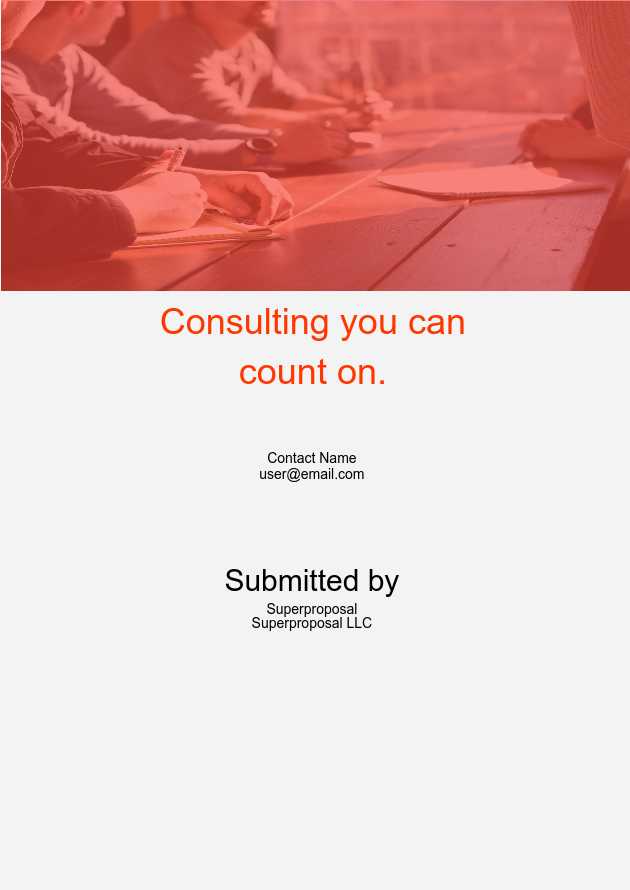 business consulting proposal