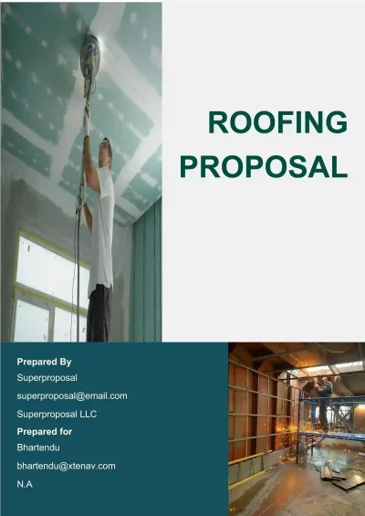 roofing proposal template cover page